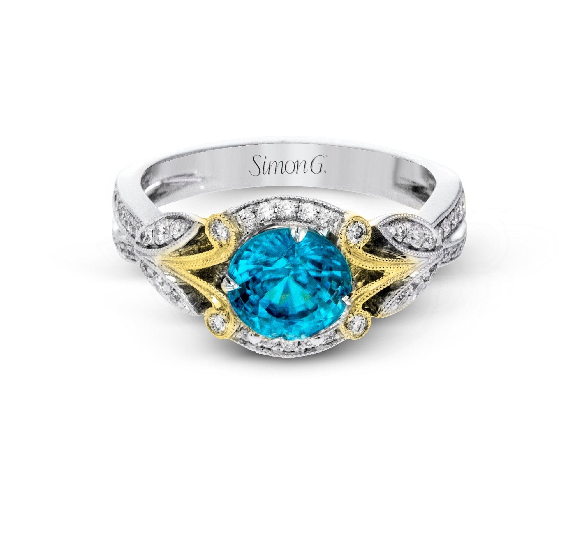round-cut-halo-engagement-ring-in-18k-gold-with-diamonds