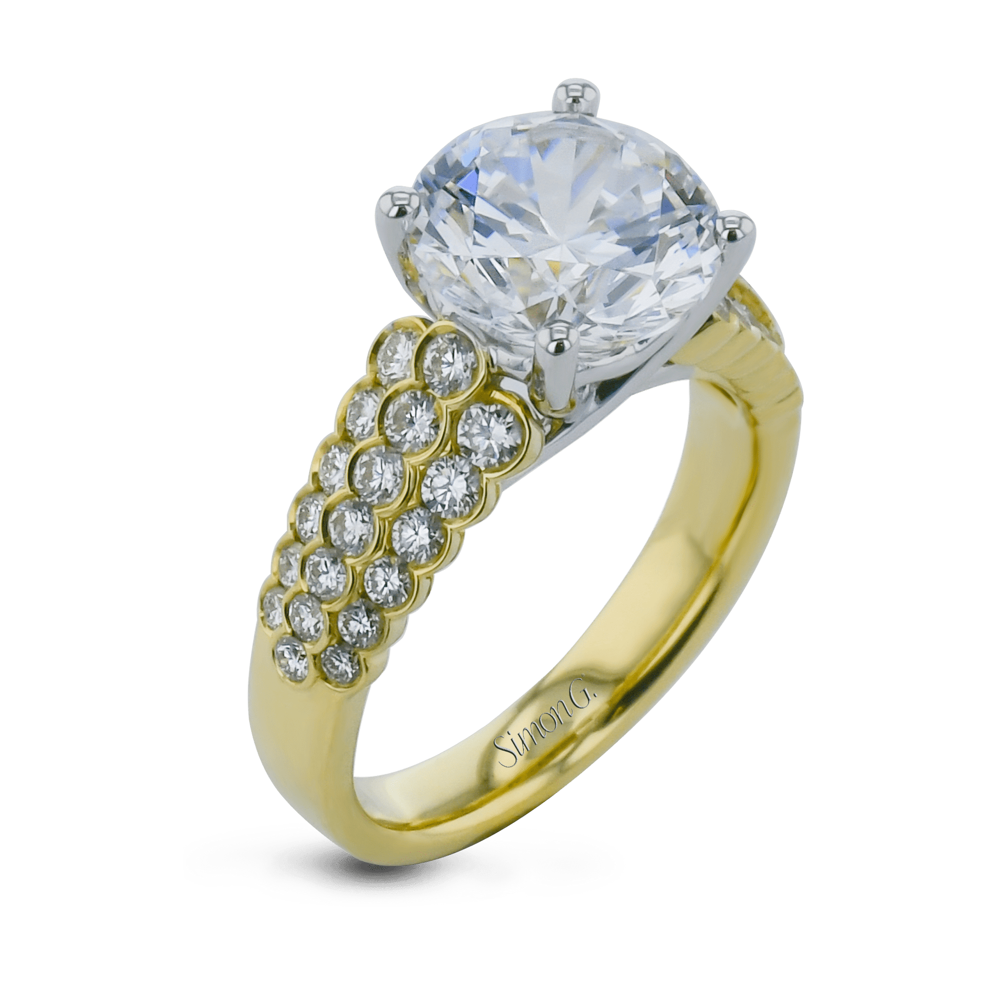 round-cut-micro-bezel-engagement-ring-in-18k-gold-with-diamonds