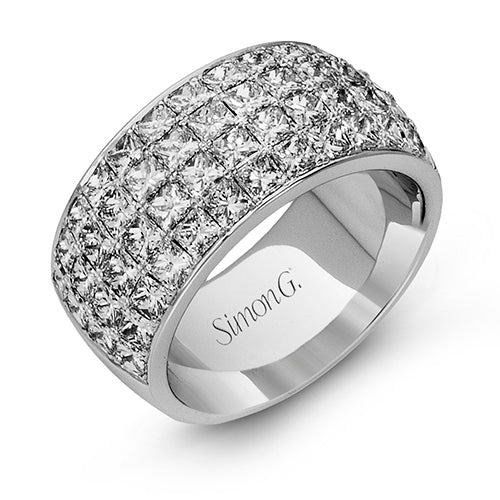 Simon-set Anniversary Ring in 18k Gold with Diamonds
