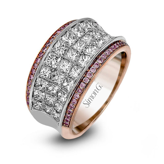 Simon-Set Anniversary Ring In 18k Gold With Diamonds