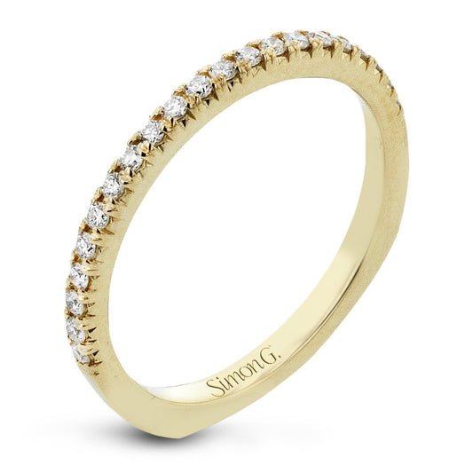 Wedding Band in 18k Gold with Diamonds