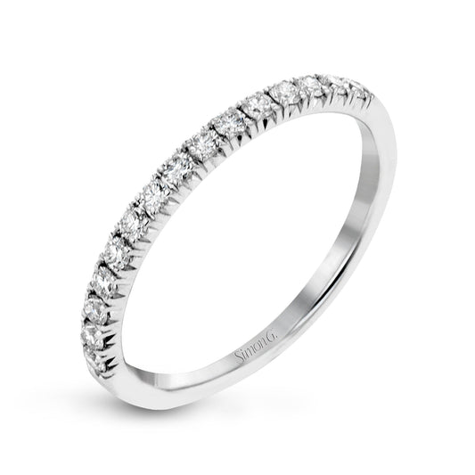 Wedding Band in 18k Gold with Diamonds