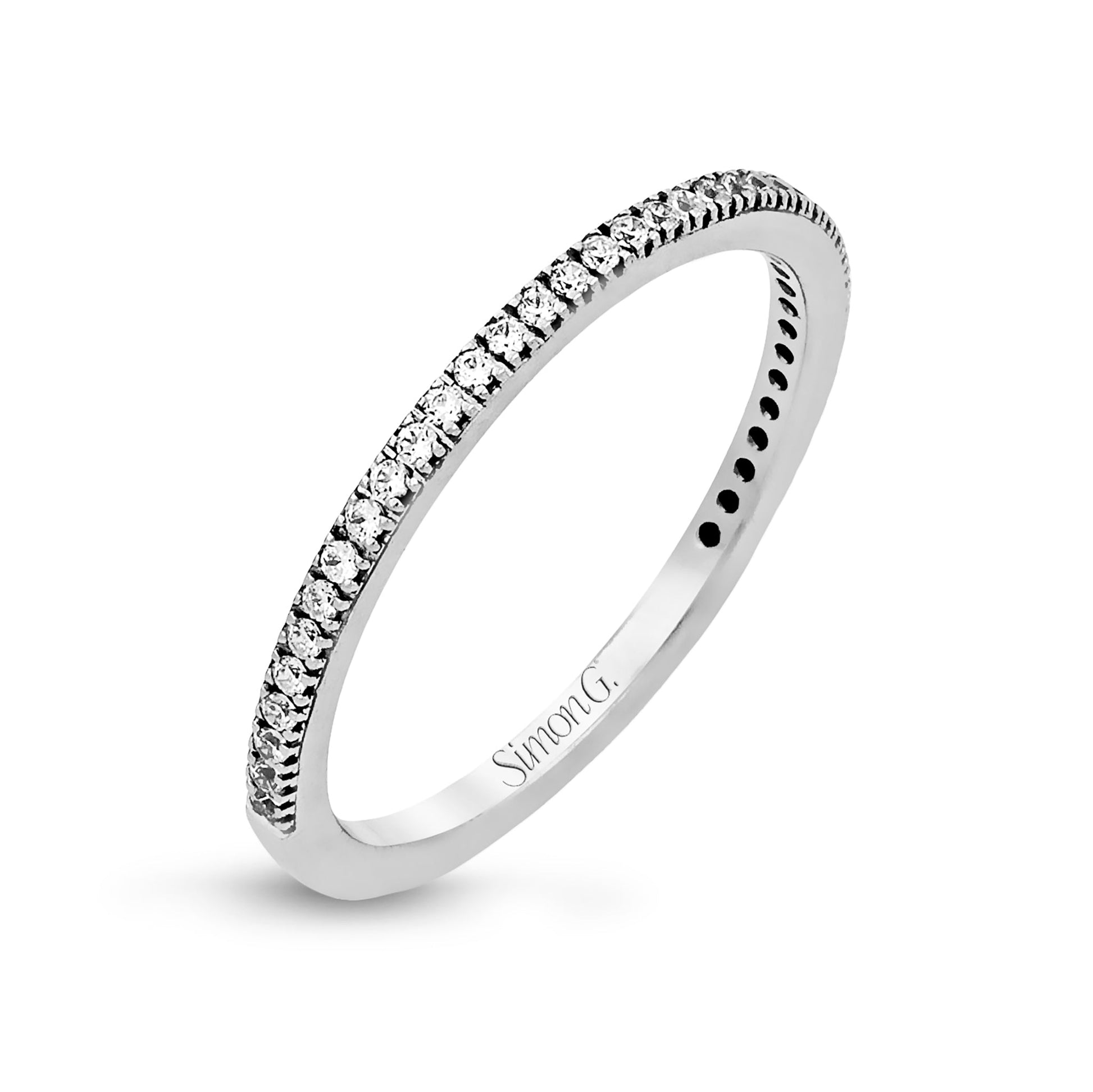 Wedding Band in 18k Gold with Diamonds