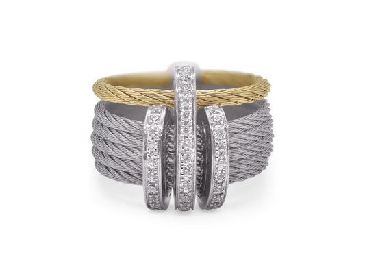 ALOR 18K Two-tone Diamond Ring  02-34-1516-11