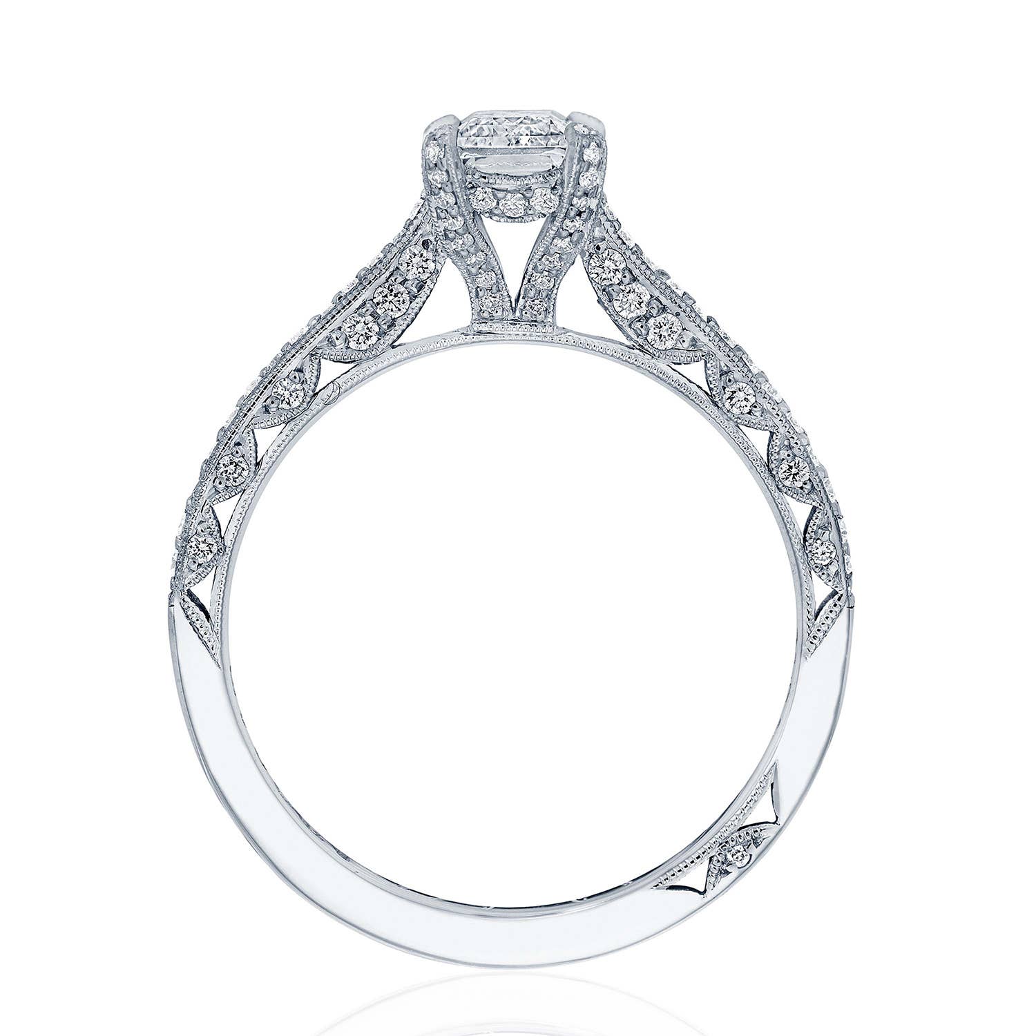 Classic Crescent | Emerald Solitaire Engagement Ring 2680EC65X45