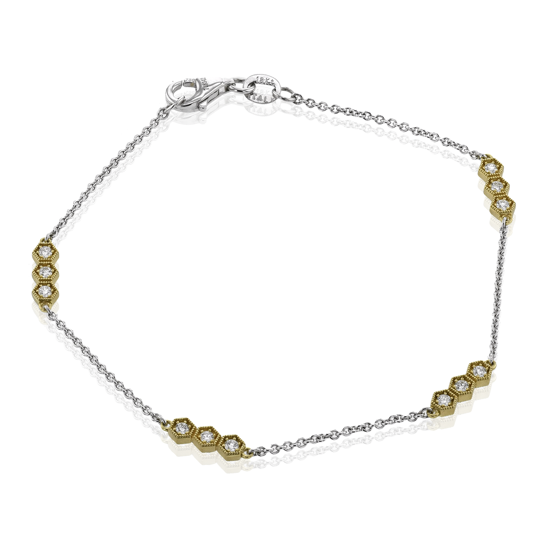 Bracelet in 18k Gold with Diamonds CB136