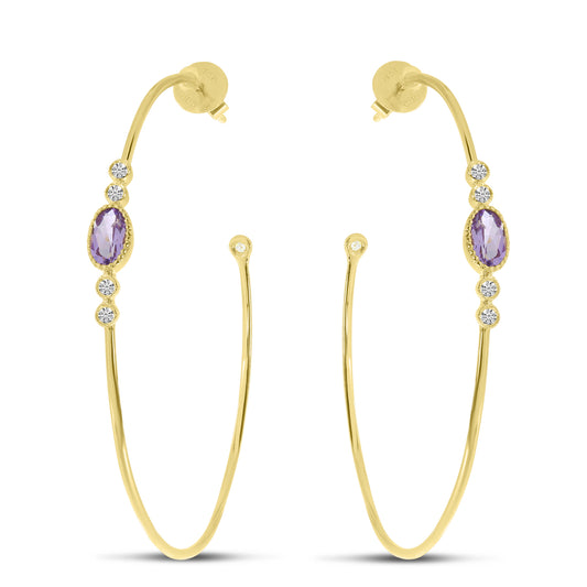 brevani-merchants-14k-yellow-gold-oval-amethyst-large-wire-hoop-earrings-e4301w