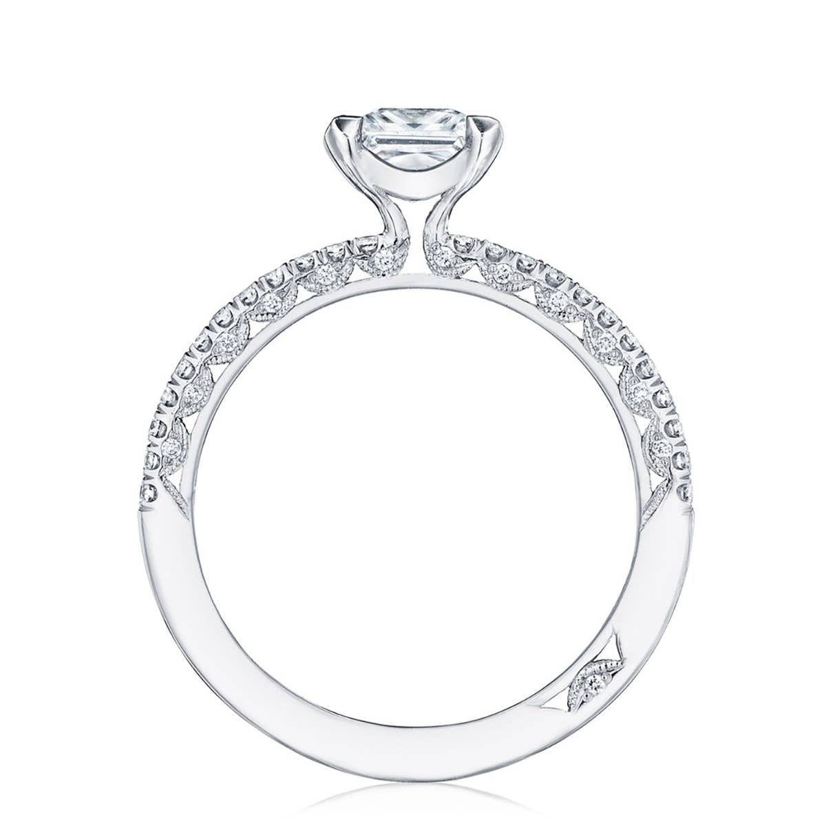 Petite Crescent | Princess Solitaire Engagement Ring HT254515PR6