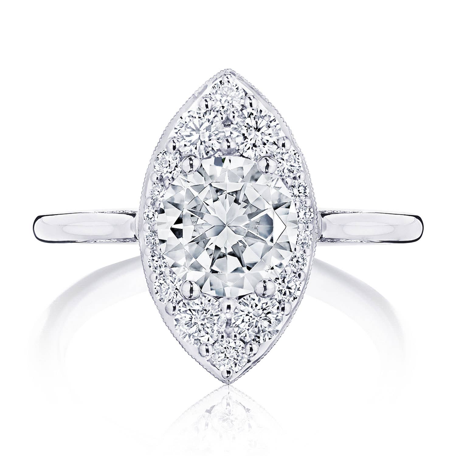 Simply TACORI | Round, Marquise Bloom Engagement Ring HT2575RDMQ7