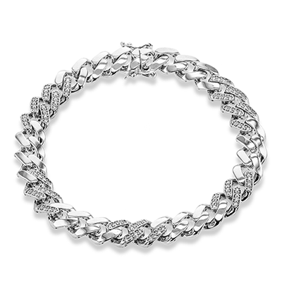 Men's Bracelet In 14k Gold With Diamonds LB2329