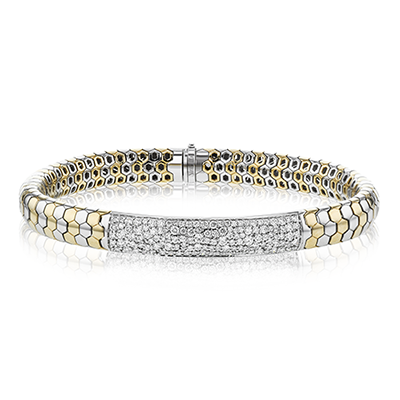 Men's Bracelet In 14k Gold With Diamonds LB2333