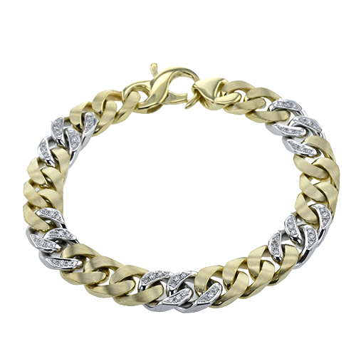 Men's Bracelet In 14k Gold With Diamonds LB2475