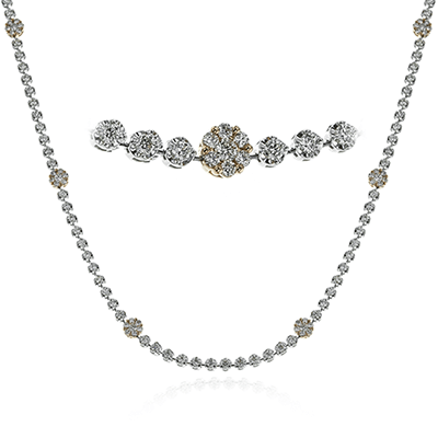 Necklace in 18k Gold with Diamonds LP4330