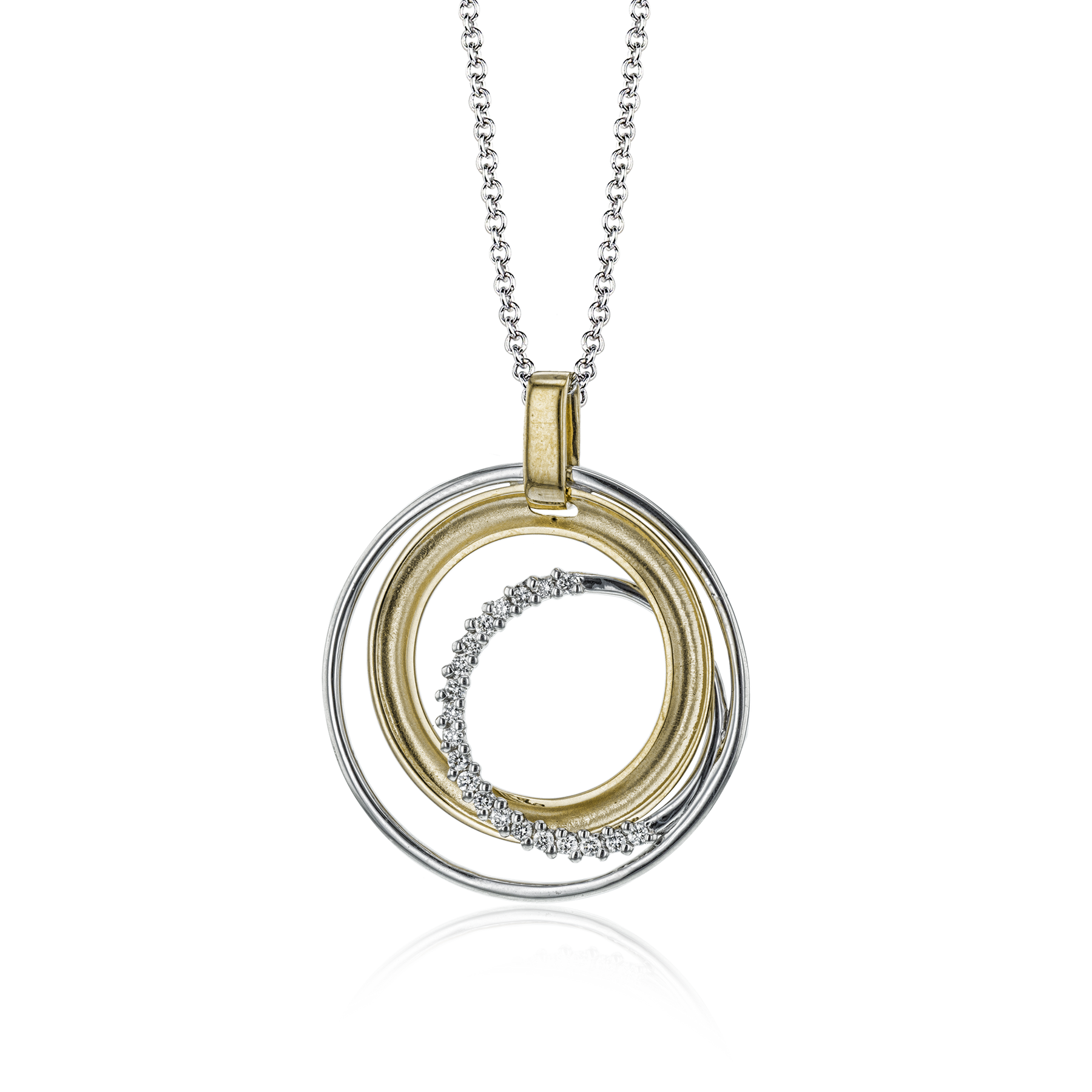Clio Pendant Necklace in 18k Gold with Diamonds LP4464