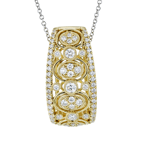 Pendant Necklace in 18k Gold with Diamonds LP4649