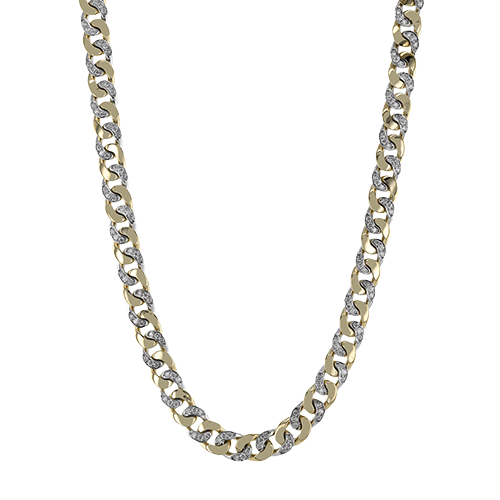 Men's Necklace In 14k Gold With Diamonds LP4920