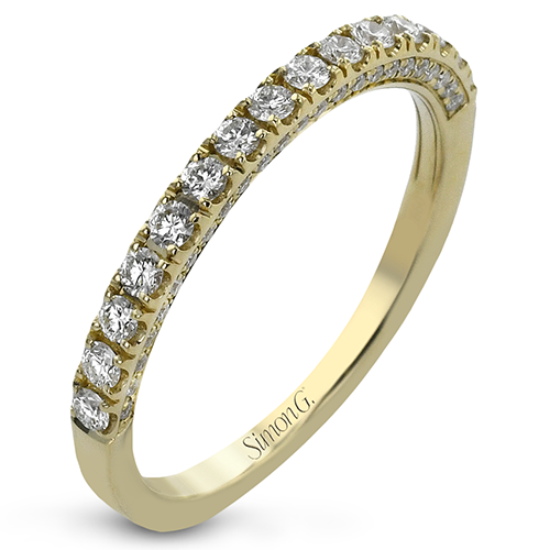 Wedding Band in 18k Gold with Diamonds LR2595-B