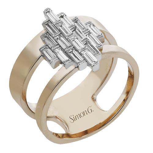 Right Hand Ring In 18k Gold With Diamonds LR4822