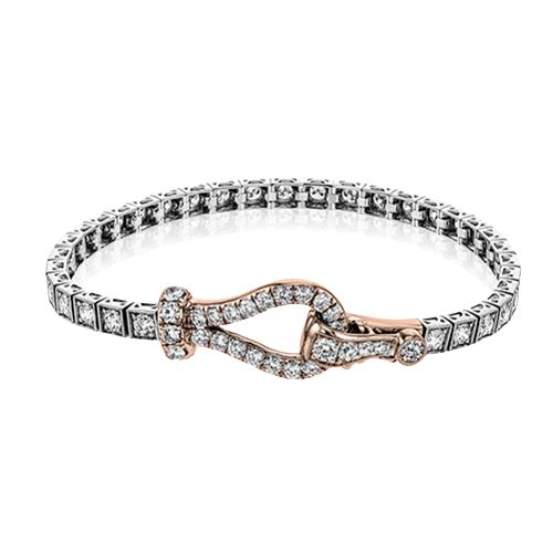Buckle Bracelet in 18k Gold with Diamonds MB1734-A
