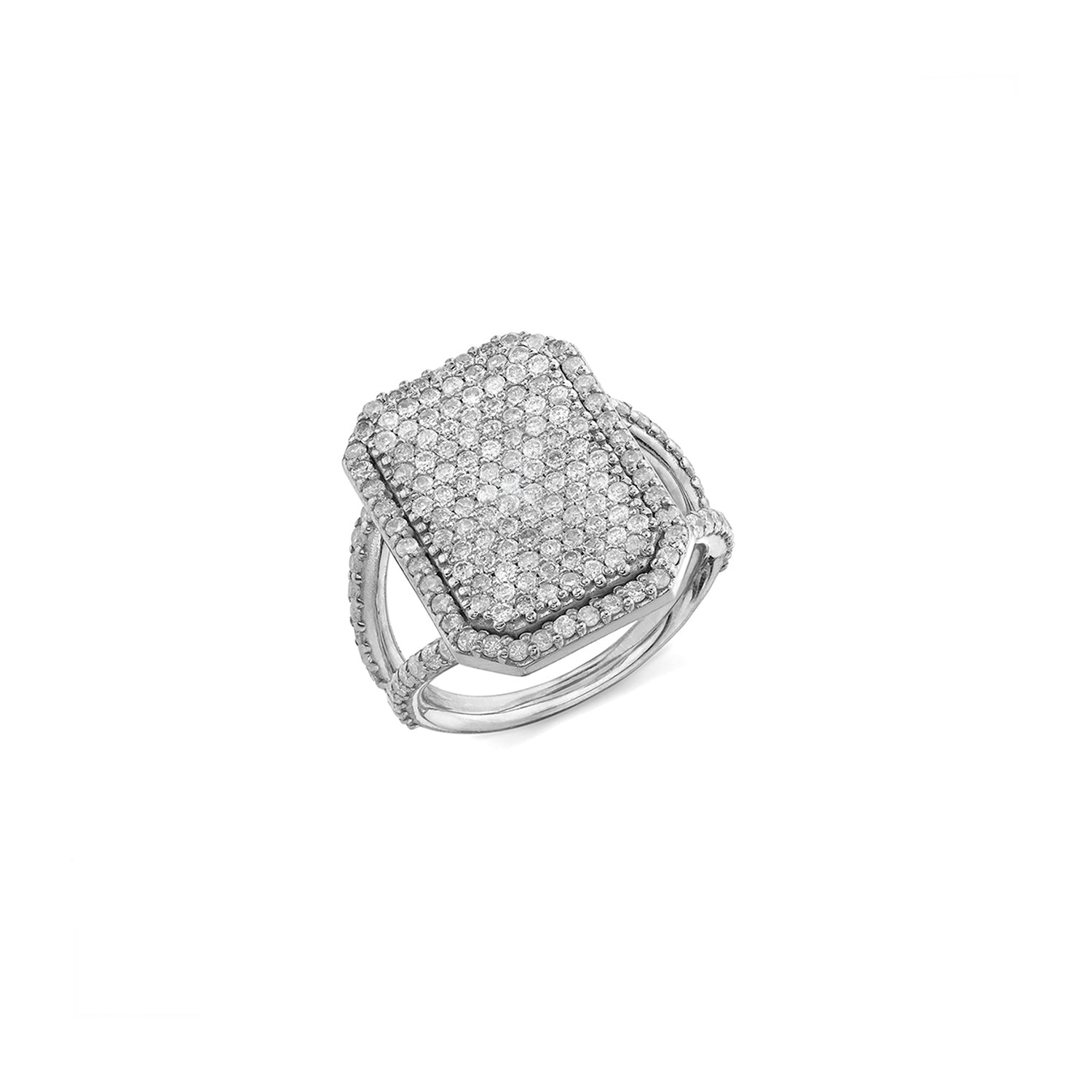 Diamond Shield Ring R0331 - TBird