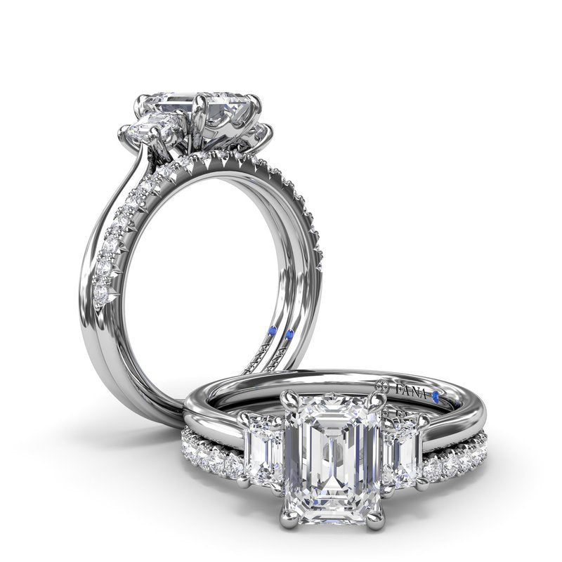 Three Stone Beauty Diamond Engagement Ring S4069 - TBird