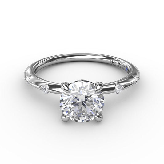 Captivating Raindrop Diamond Engagement Ring S4086 - TBird