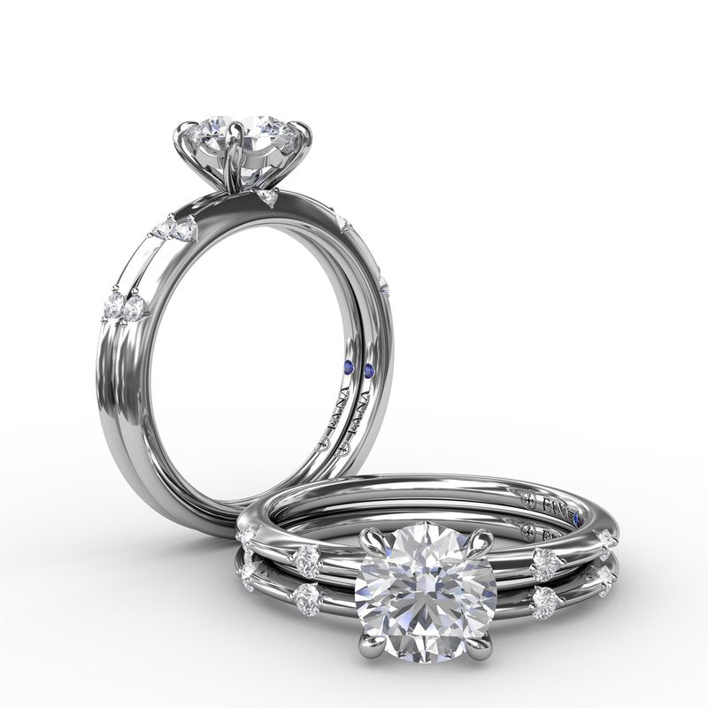 Captivating Raindrop Diamond Engagement Ring S4086 - TBird