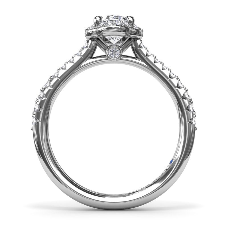 Blossoming Oval Diamond Engagement Ring S4097 - TBird