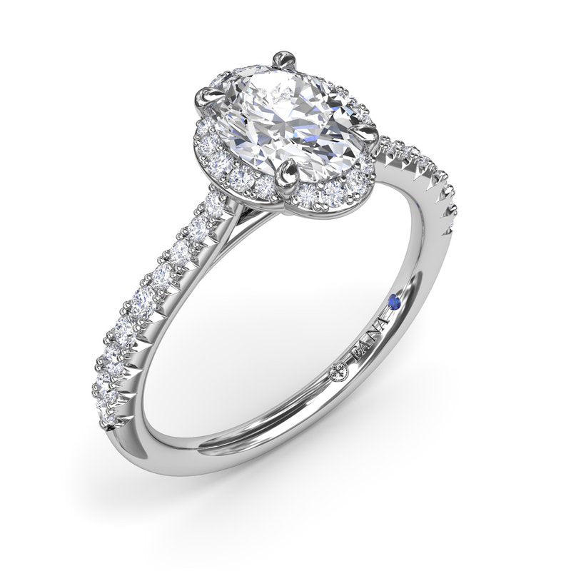 Blossoming Oval Diamond Engagement Ring S4097 - TBird
