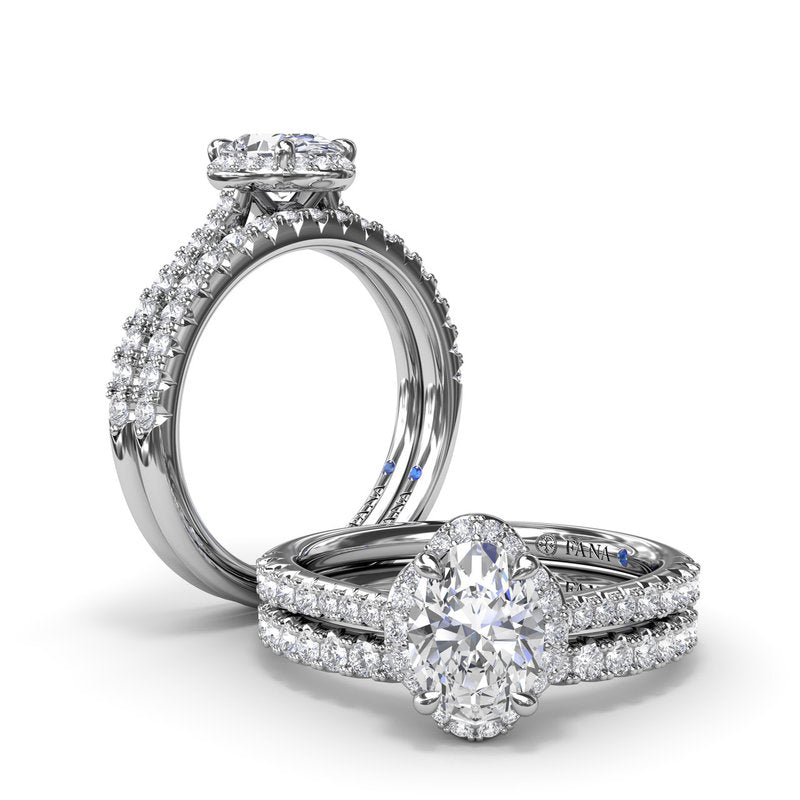 Blossoming Oval Diamond Engagement Ring S4097 - TBird