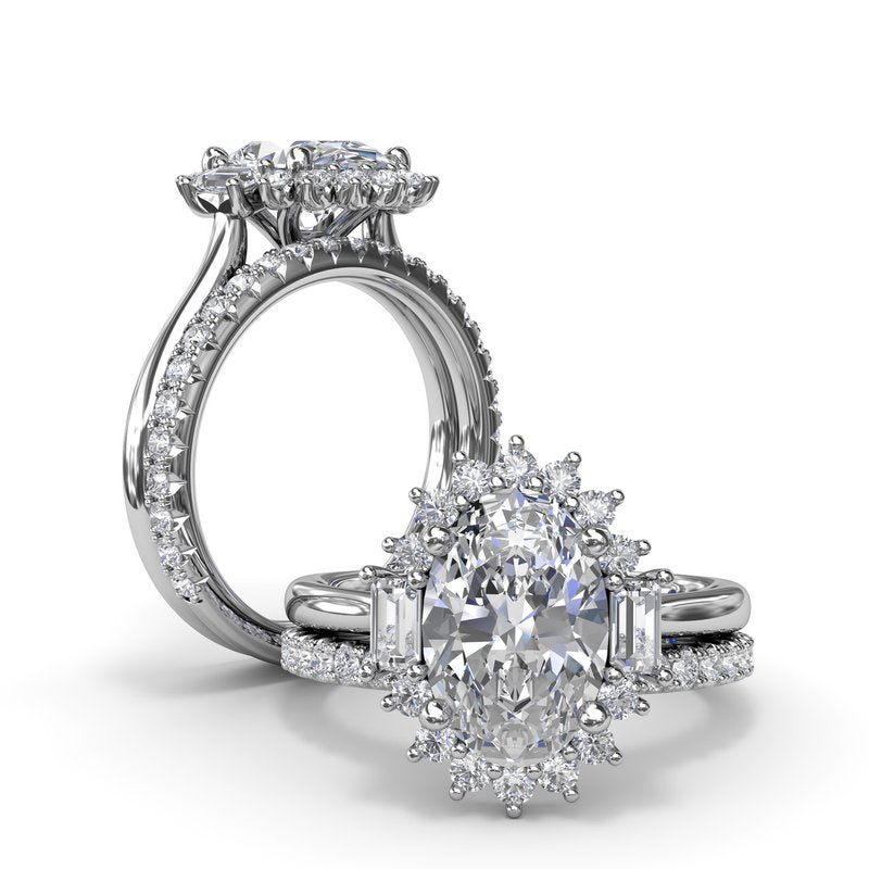Modern Edge Diamond Engagement Ring S4224 - TBird