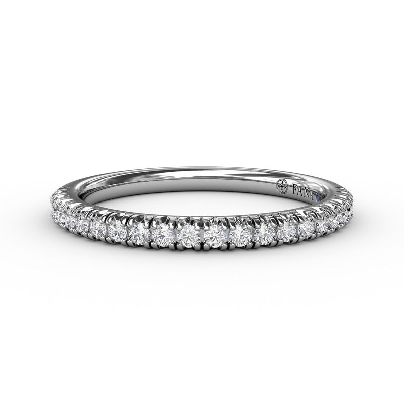 Delicate Modern Pave Anniversary Band W6110 - TBird