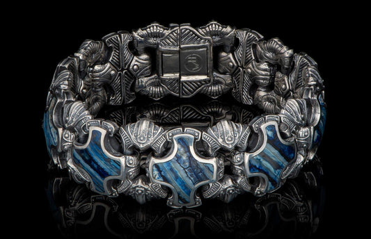 william-henry-studio-delphi-sculpted-sterling-silver-bracelet-inlaid-with-blue-fossil-mammoth-tooth-br5s-mt-bl-delphi