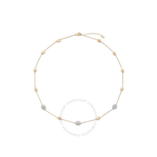 Siviglia Collection 18K Yellow Gold and Diamond Small Bead Necklace - CB1838-E B YW