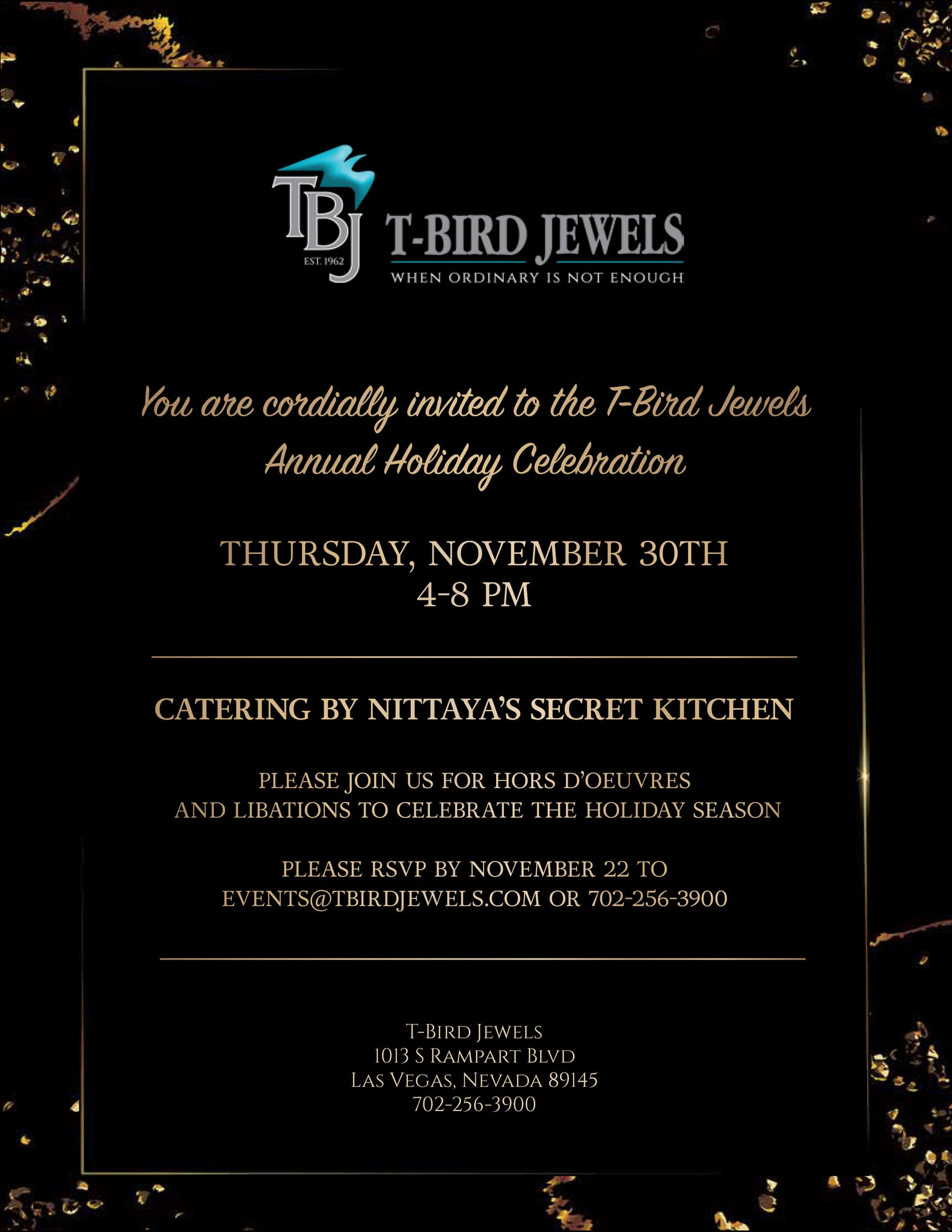 T-Bird Jewels Annual Holiday Celebration