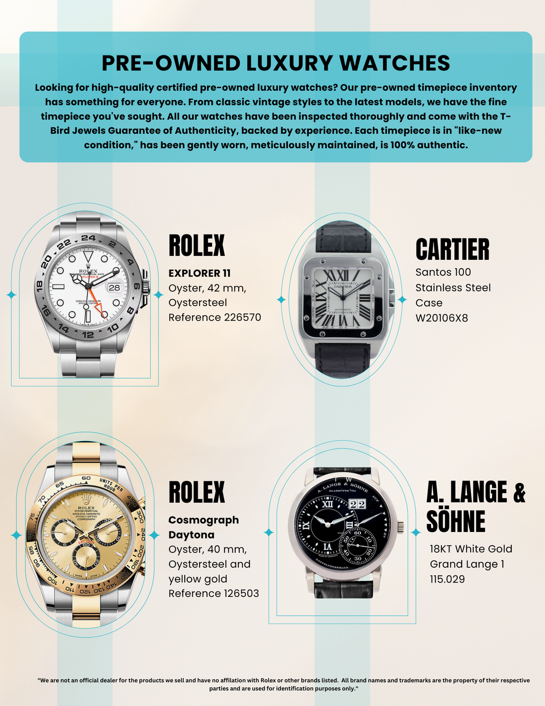 New Pre-Owned Watches Just Arrived