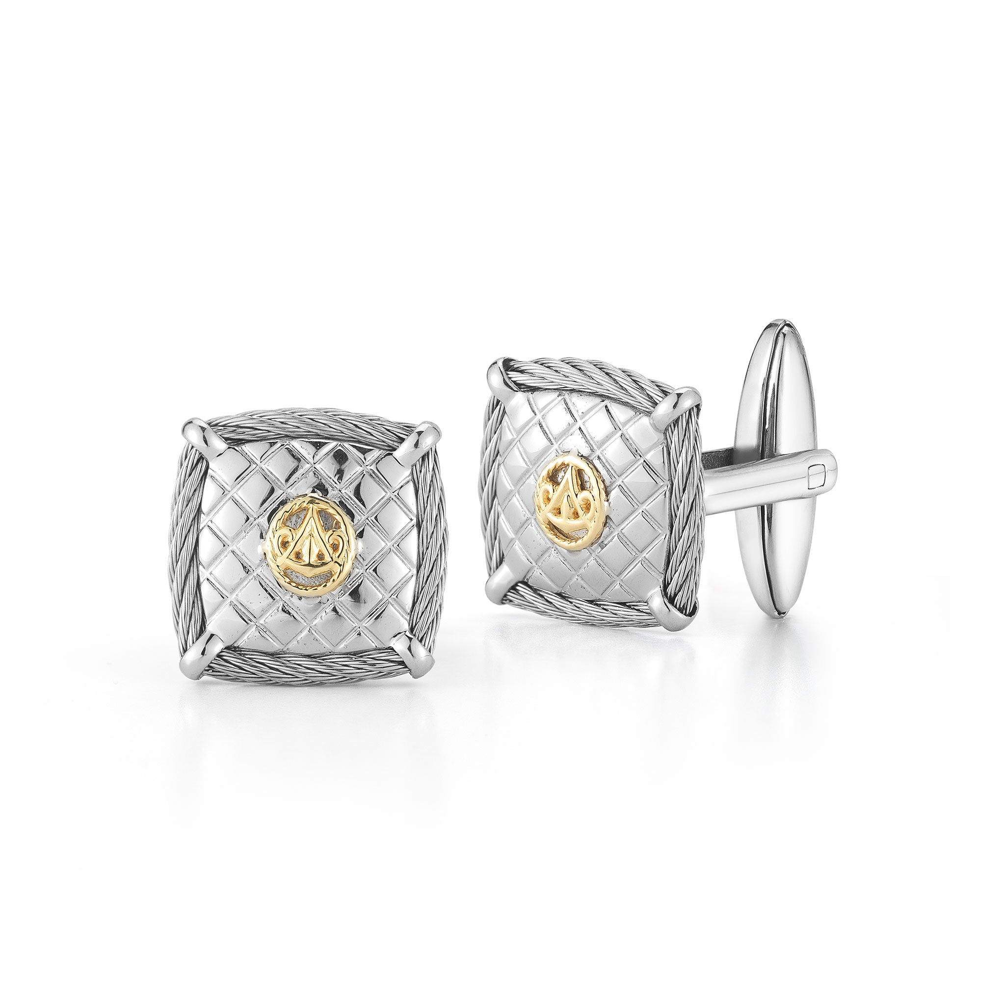 ALOR Men's Cushion Cufflinks