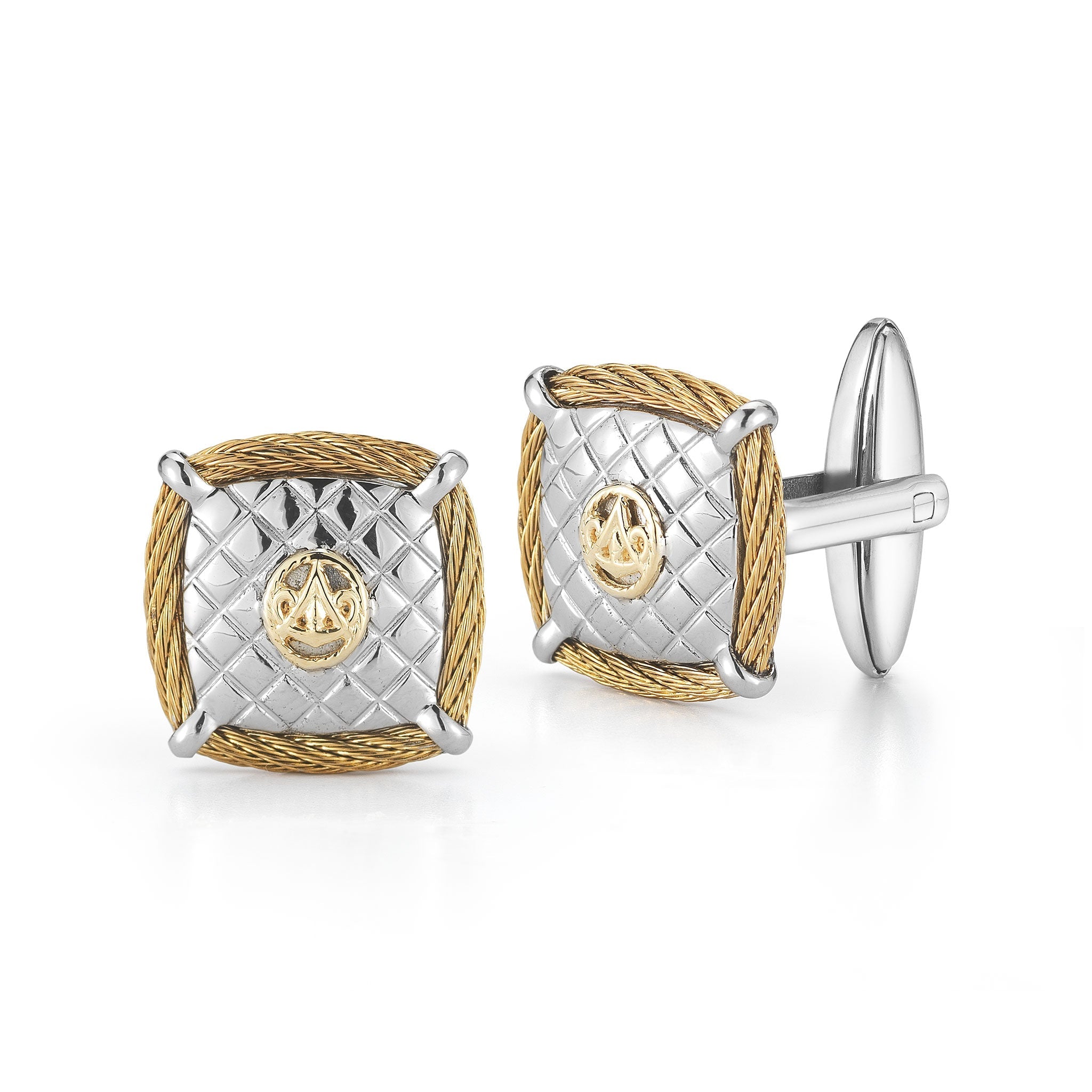 ALOR Men's Cushion Cufflinks