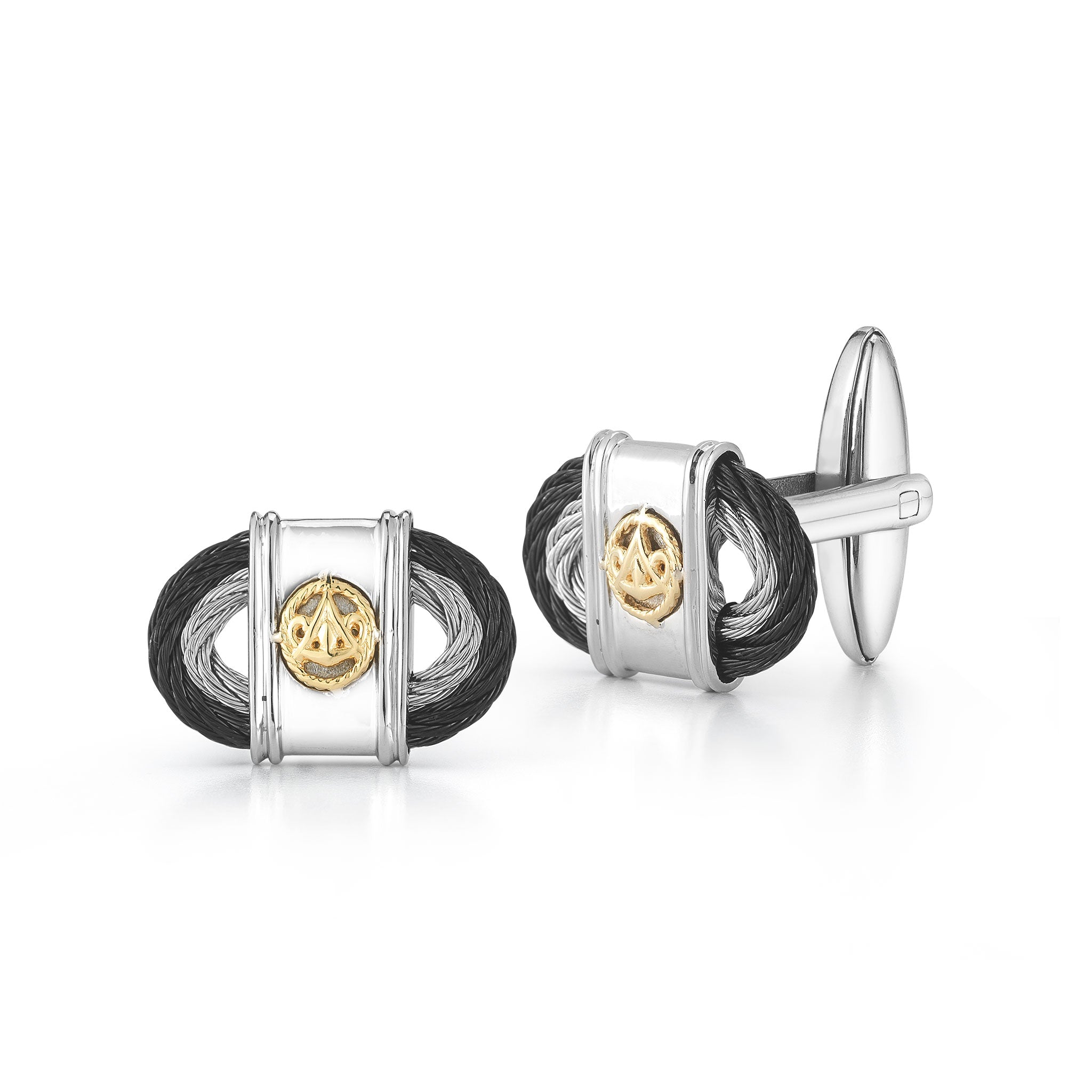 ALOR Men's Oval Cufflinks
