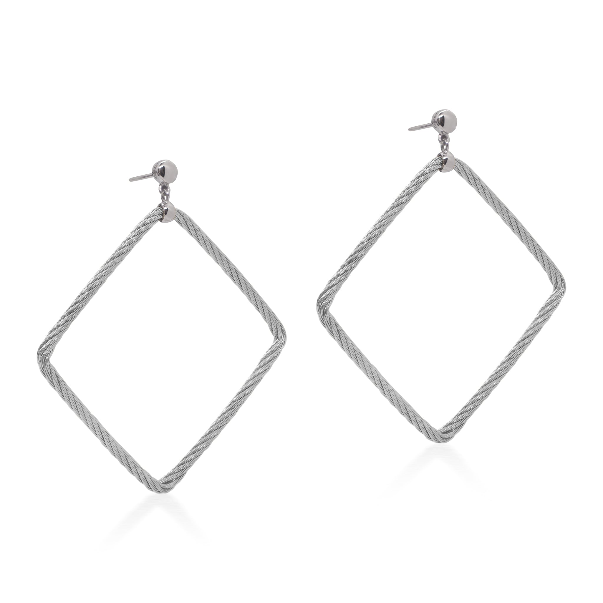 Alor Open Square Drop Earrings