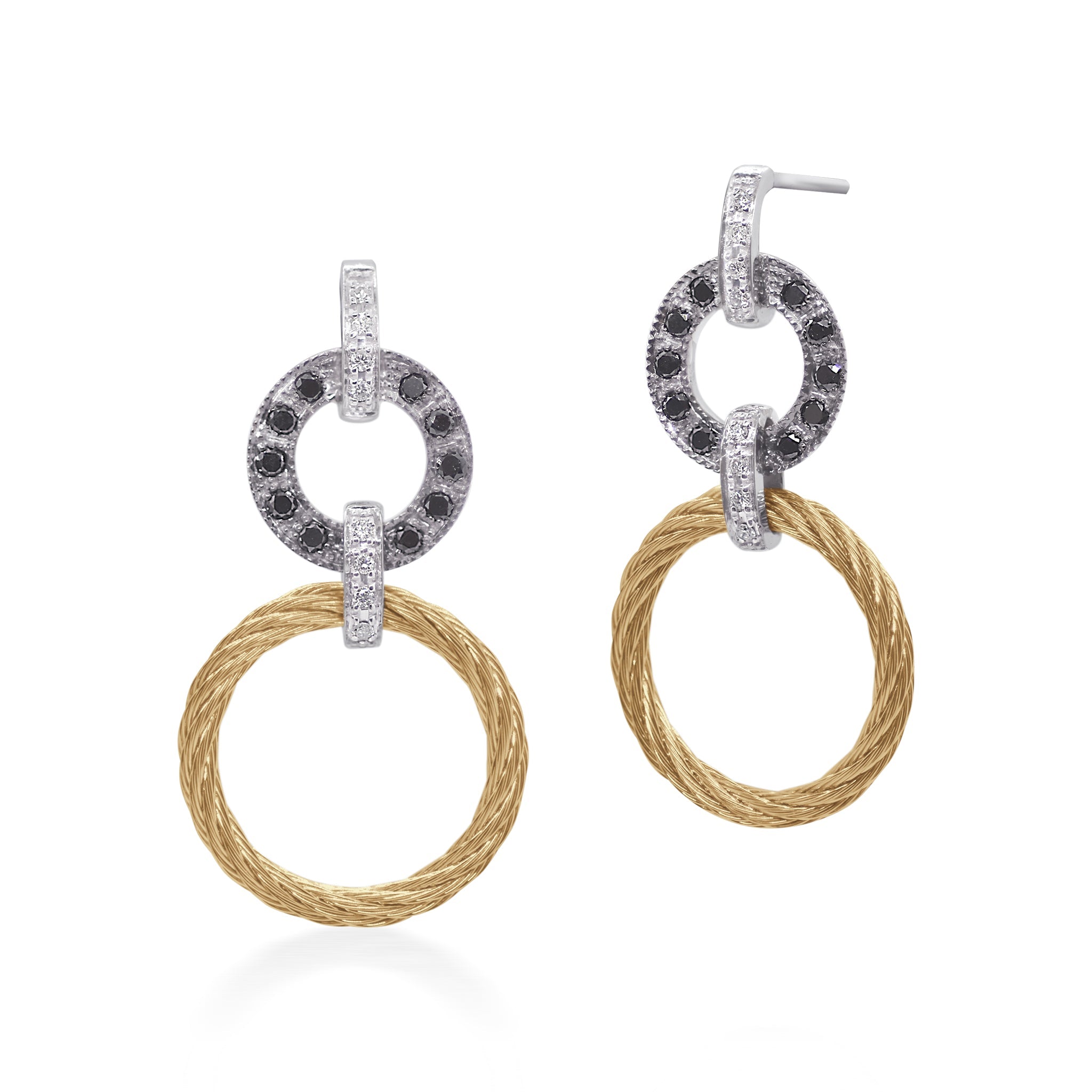 Alor Multi-Drop Open Circle Earrings