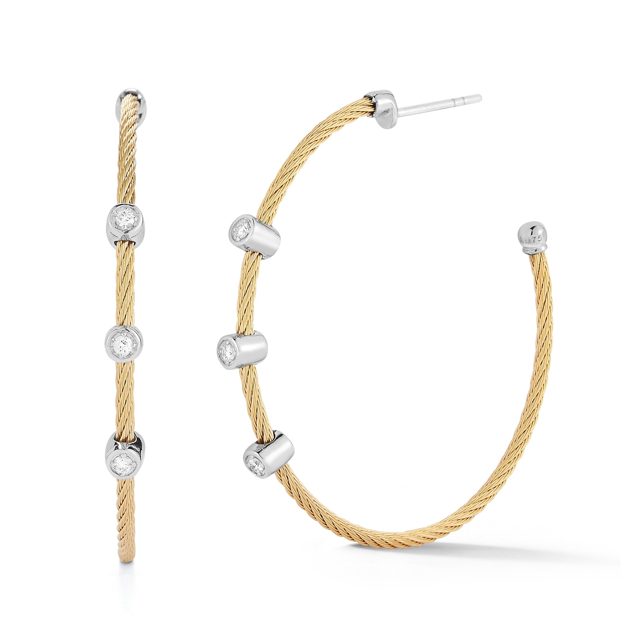 Alor Large Triple Station Hoop Earrings