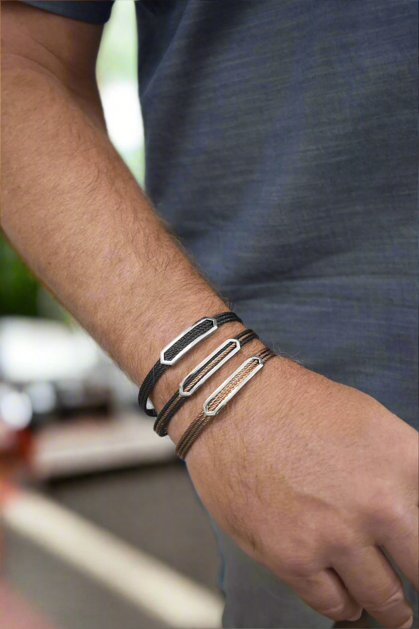 ALOR Men's Open ID Arrow Bracelet
