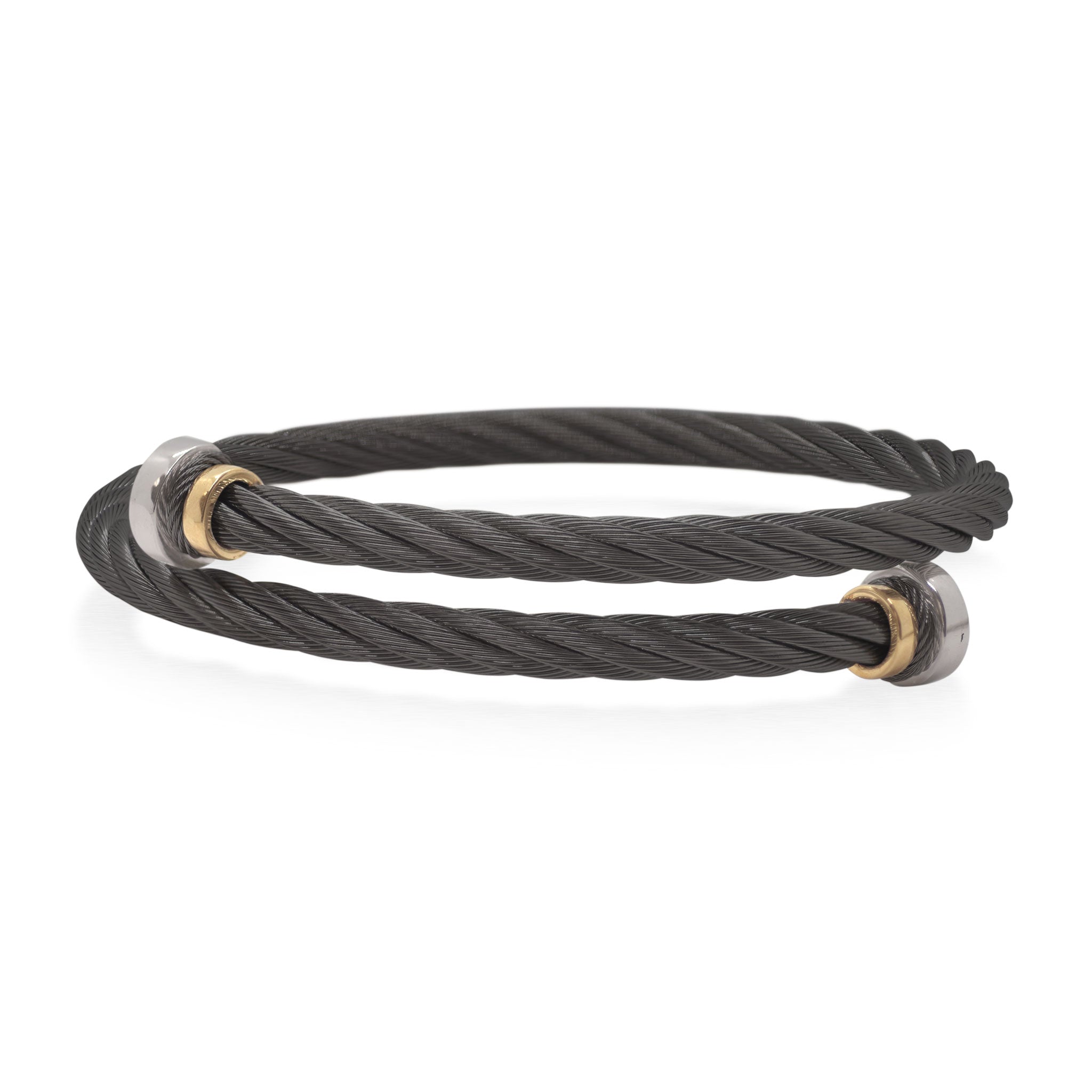 ALOR Men's Bypass Nail Head Bracelet