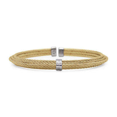 ALOR Stainless Steel Two-tone Precious Metal Bracelet  04-17-4310-00
