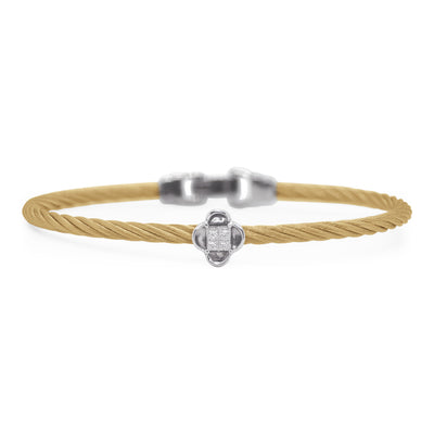 ALOR 18K/Stainless Steel Two-tone Diamond Bracelet  04-37-7012-11