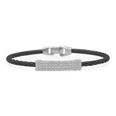 ALOR 18K/Stainless Steel Two-tone Diamond Bracelet  04-37-4054-11