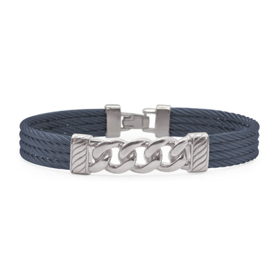 ALOR Stainless Steel Two-tone Precious Metal Bracelet  04-12-4773-00
