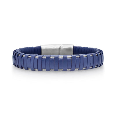 ALOR Stainless Steel Blue Precious Metal Bracelet  04-92-BK34-00