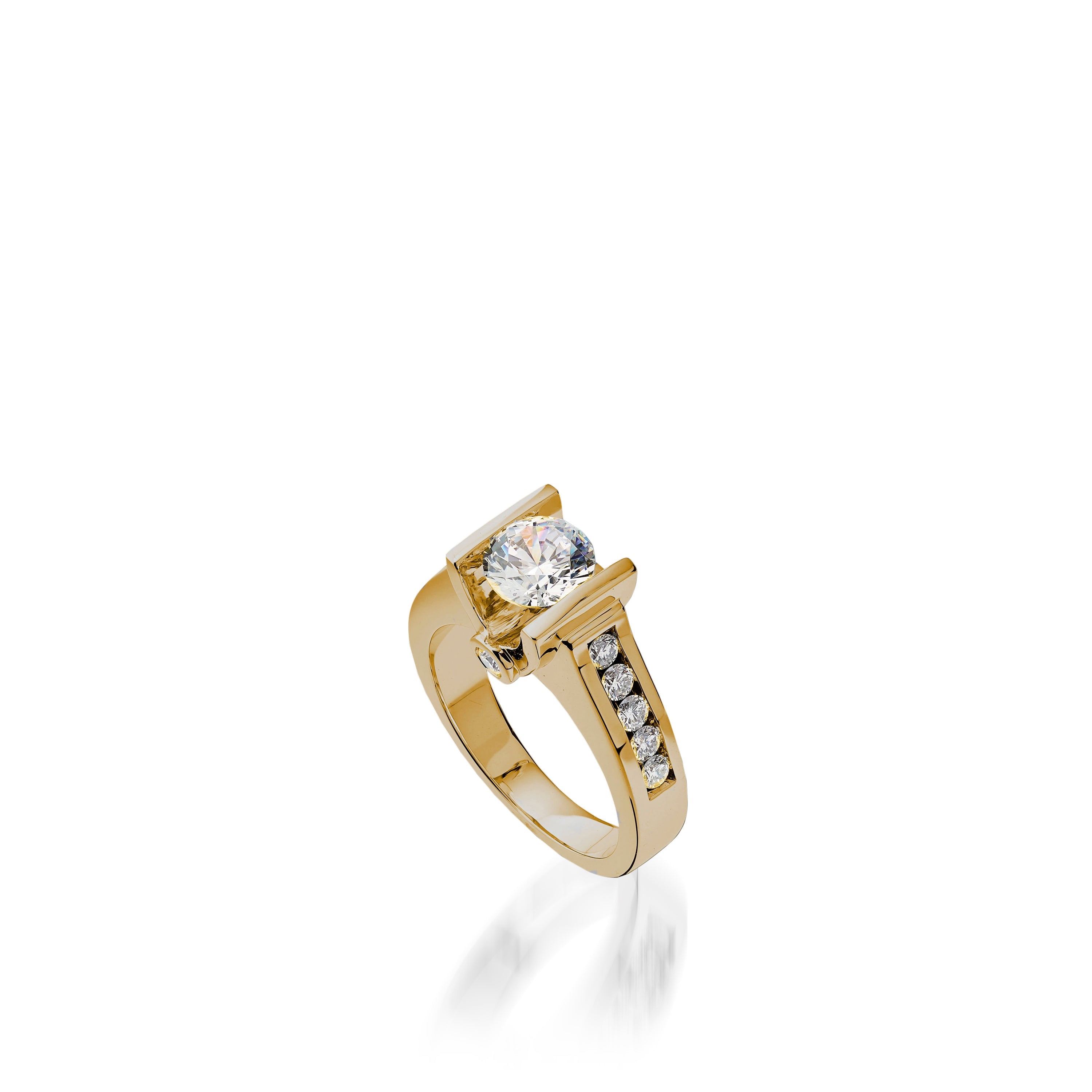 Grace Yellow Gold Engagement Ring